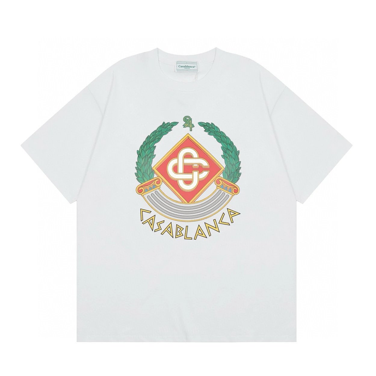 Casablanca Greek Design T-shirt White