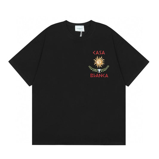 Casablanca small logo T-shirt Black