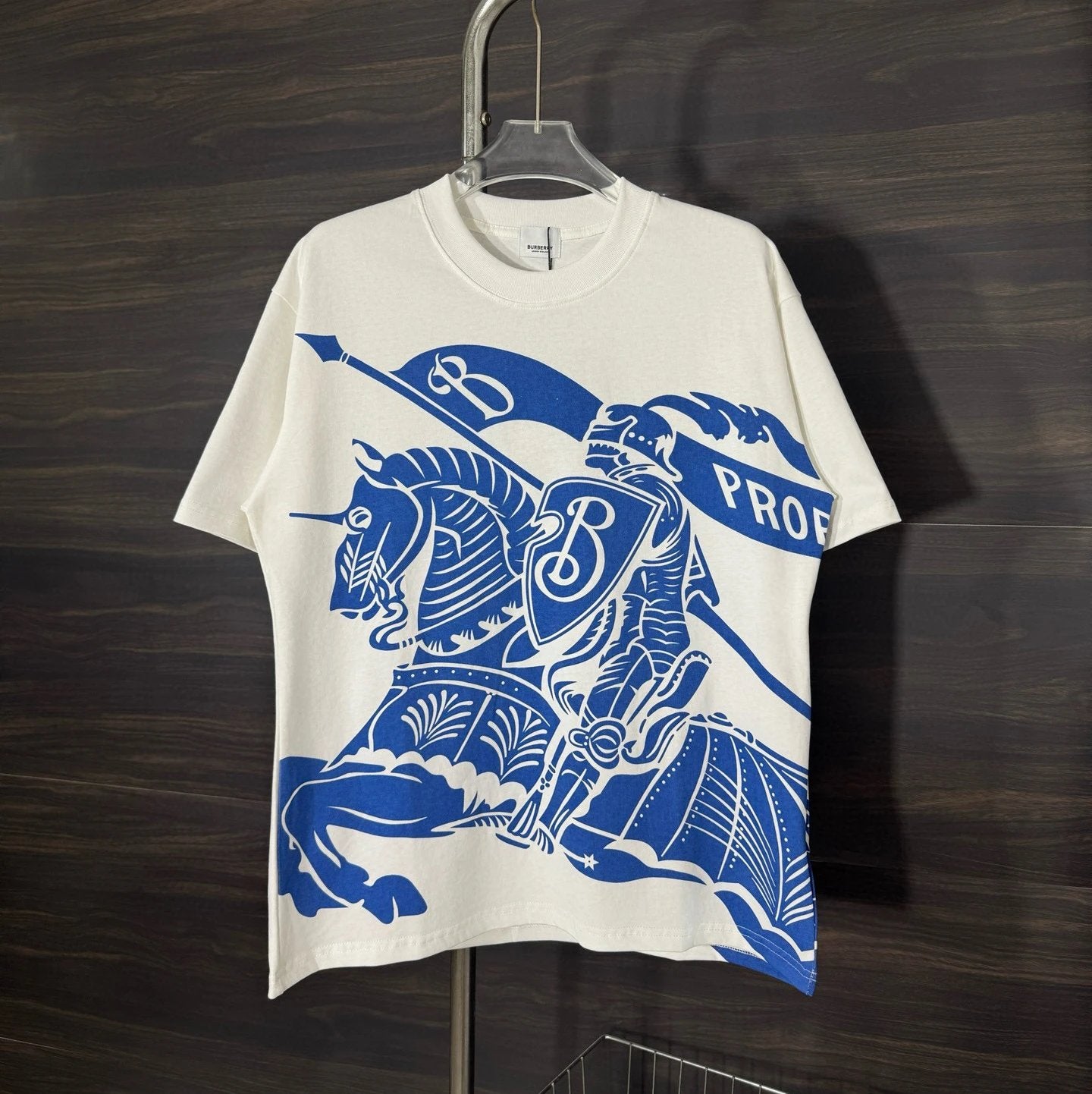 Burberry Blue Knight T-shirt White