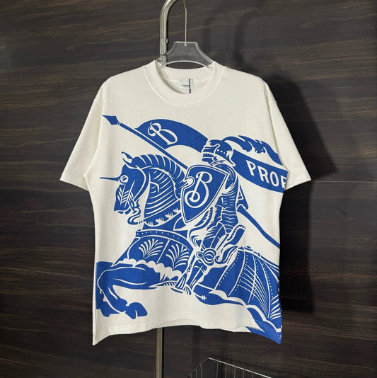 Burberry Blue Knight T-shirt White