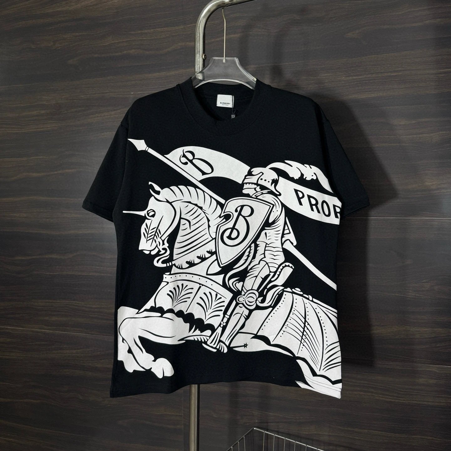 Burberry White Knight T-shirt Black