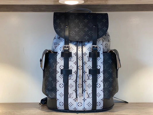 Louis Vuitton (LV) Christopher Backpack White & Black