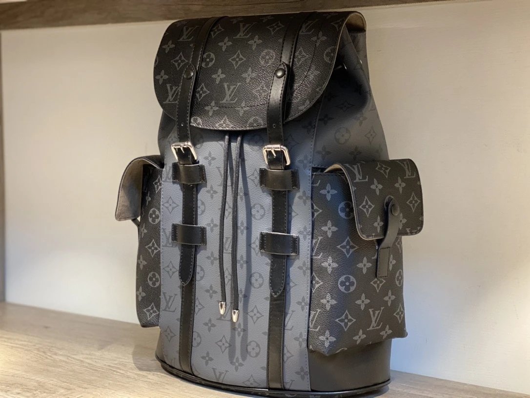 Louis Vuitton (LV) Christopher Backpack Grey & Black