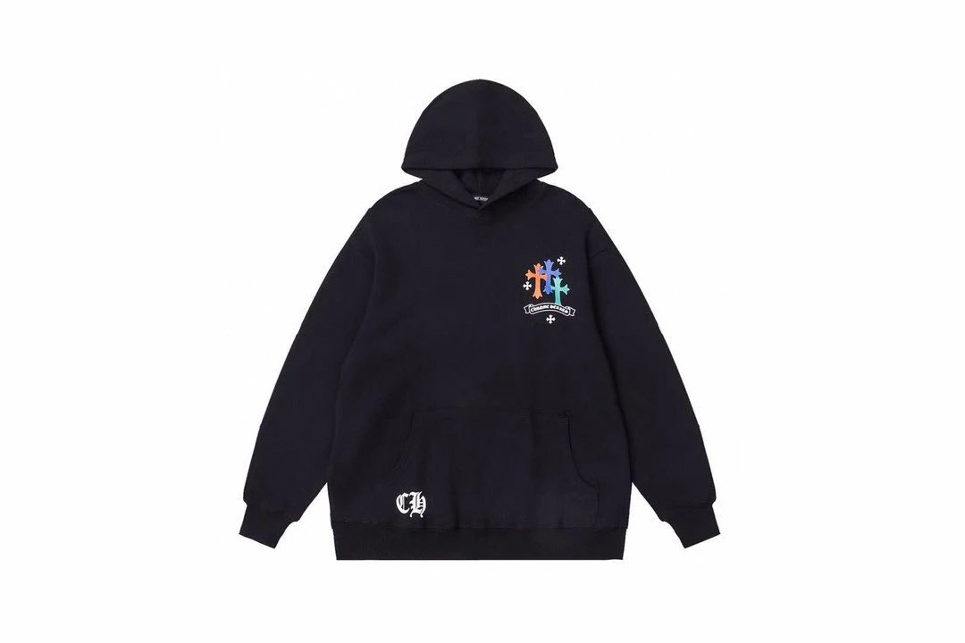 Chrome Hearts small icon multi cross Hoodie Black