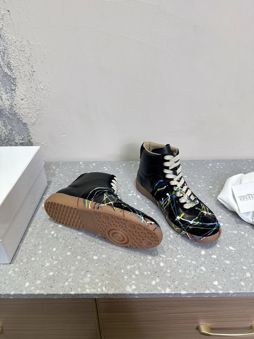 Maison Margiela High-top Paint Splatter GAT