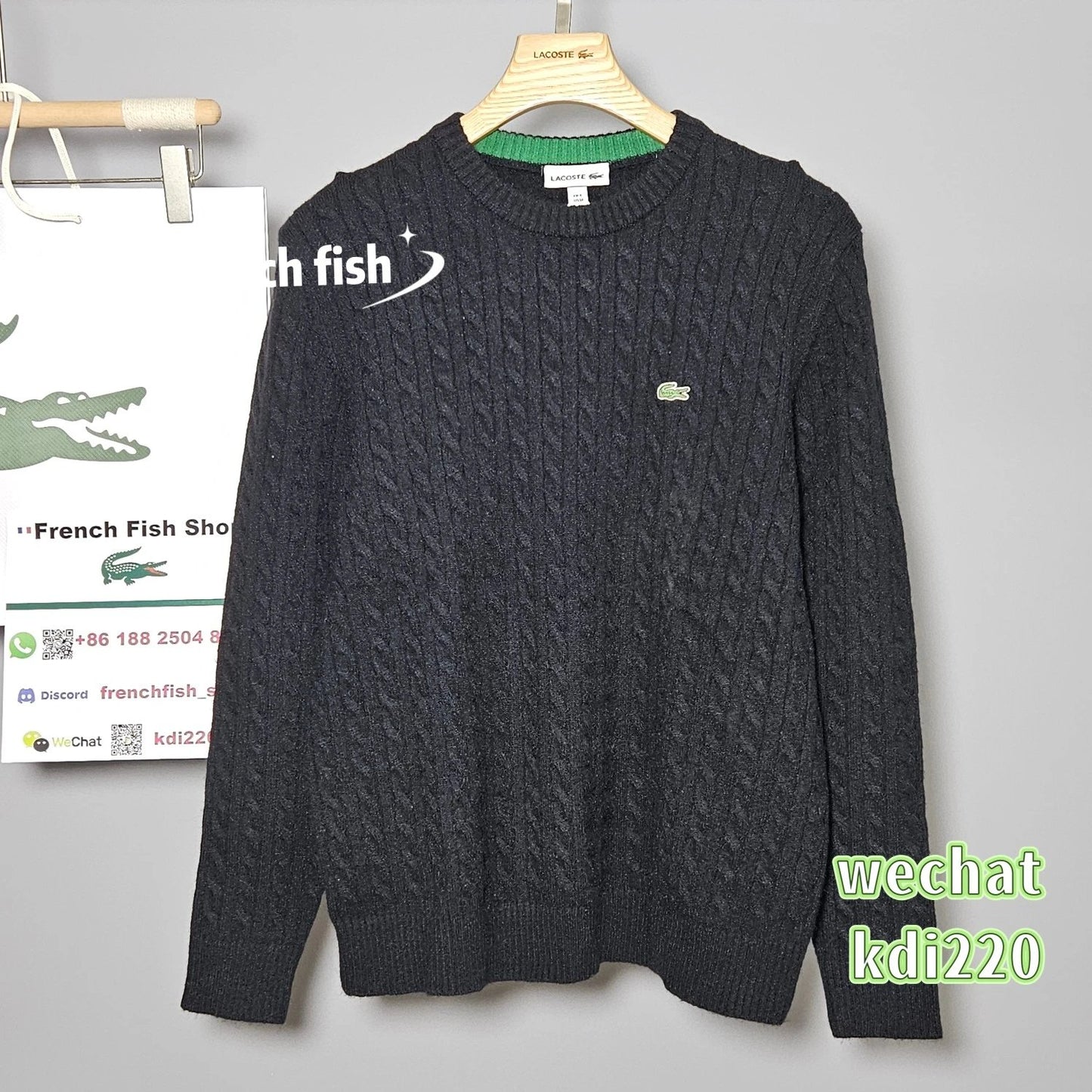 Lacoste Knit Sweater Black
